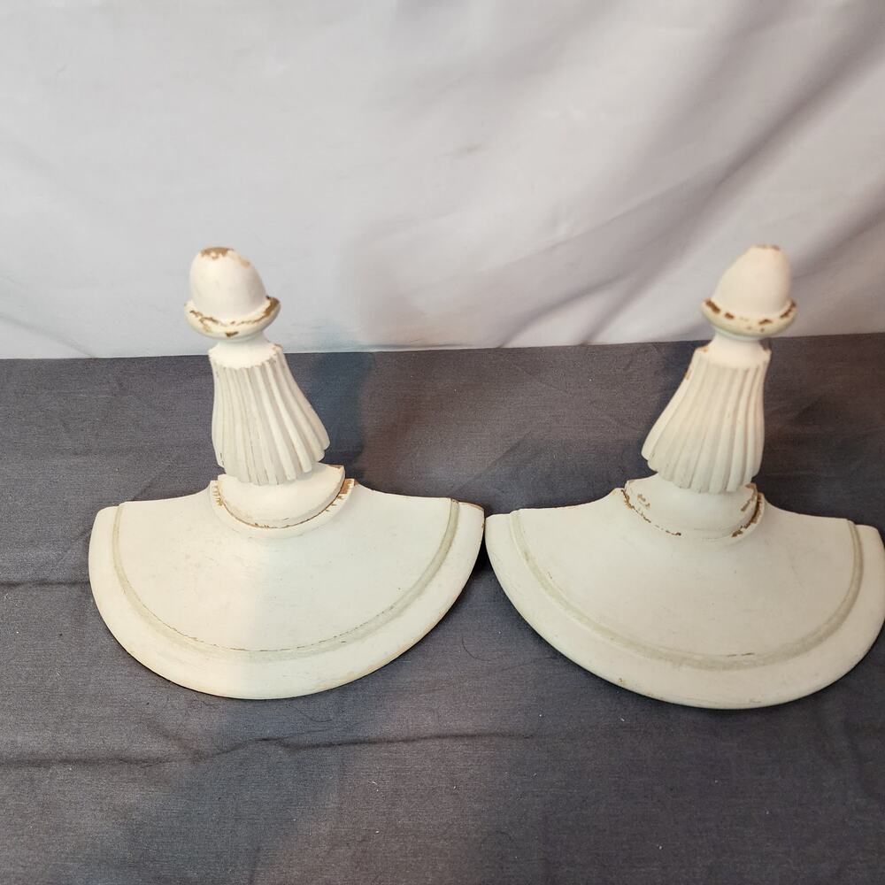 Vintage Wall Sconces-Wood- Set of 2 - Picture 6 of 8